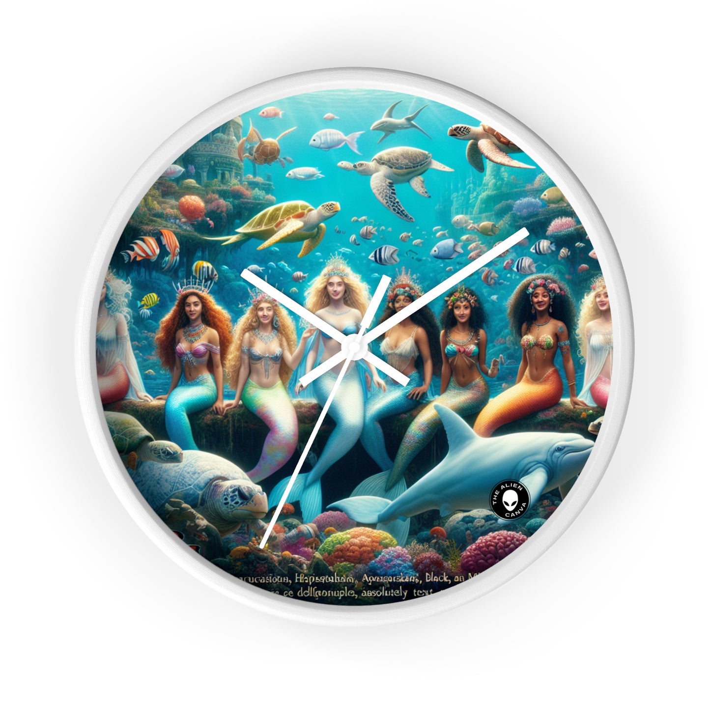 "Dive into the Enchanted Abyss: A Mermaid's Paradise" - The Alien Wall Clock