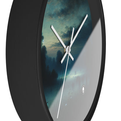 "Misty Twilight: A Tonalism Journey into Silent Serenity" - The Alien Wall Clock Tonalism