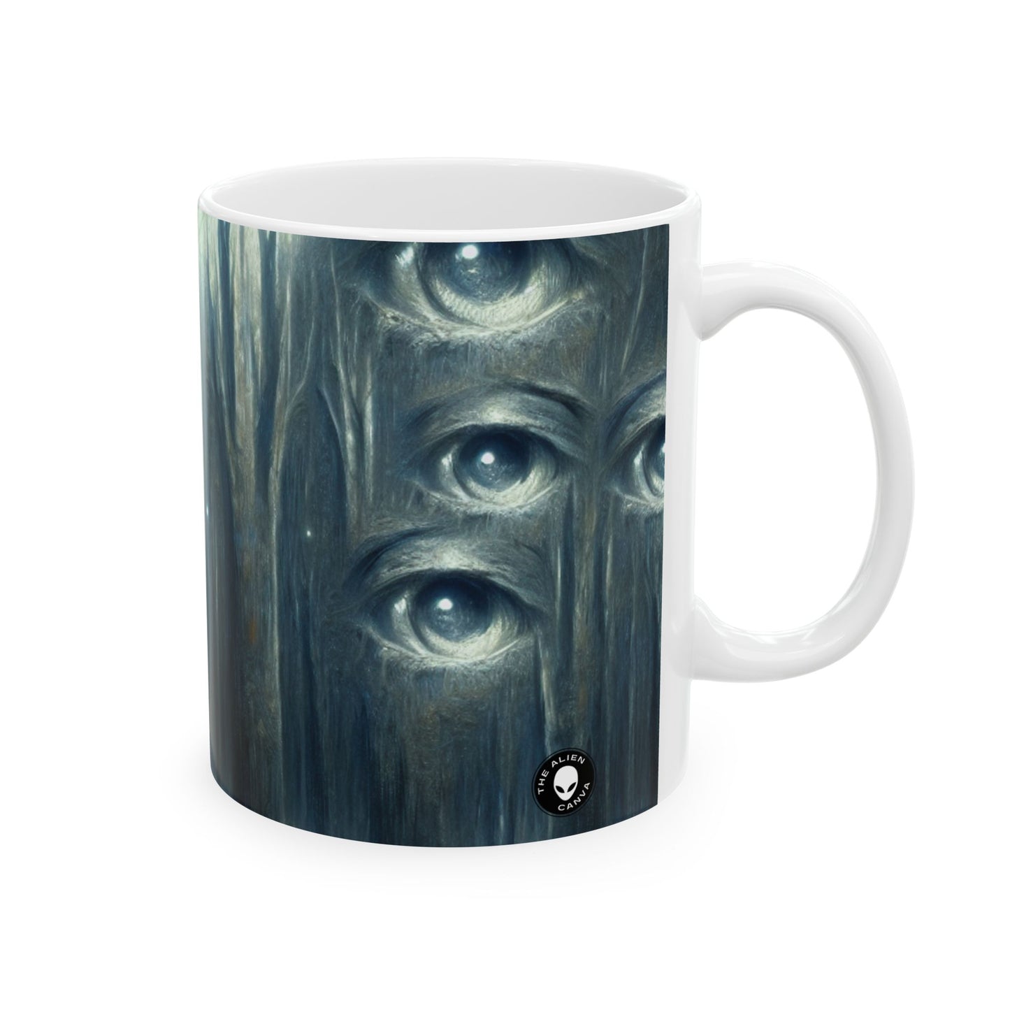 "The Watching Woods" - Taza de cerámica extraterrestre de 11 oz