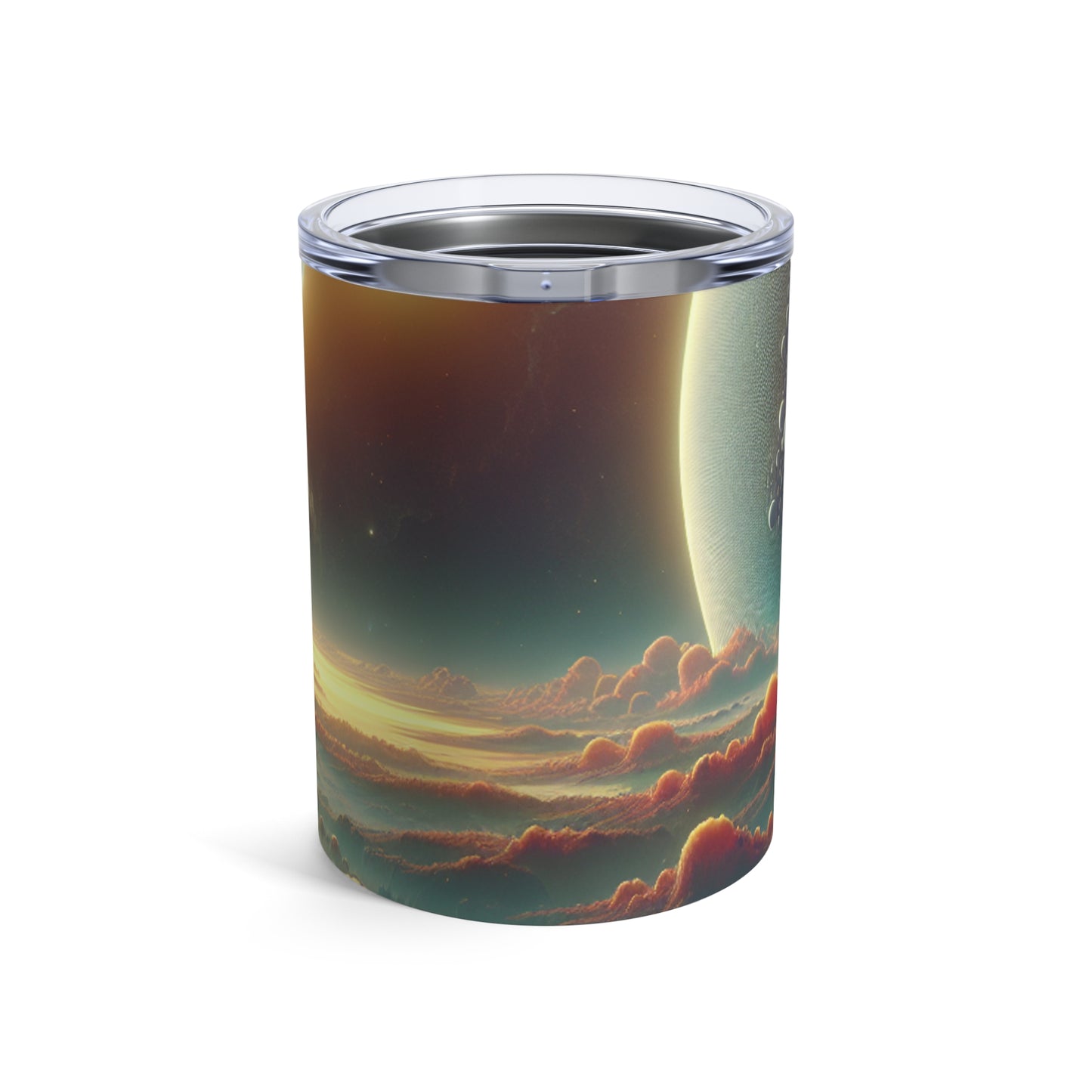 "L'aube des trois soleils : une odyssée de l'espace de science-fiction" - The Alien Tumbler 10oz Video Game Art