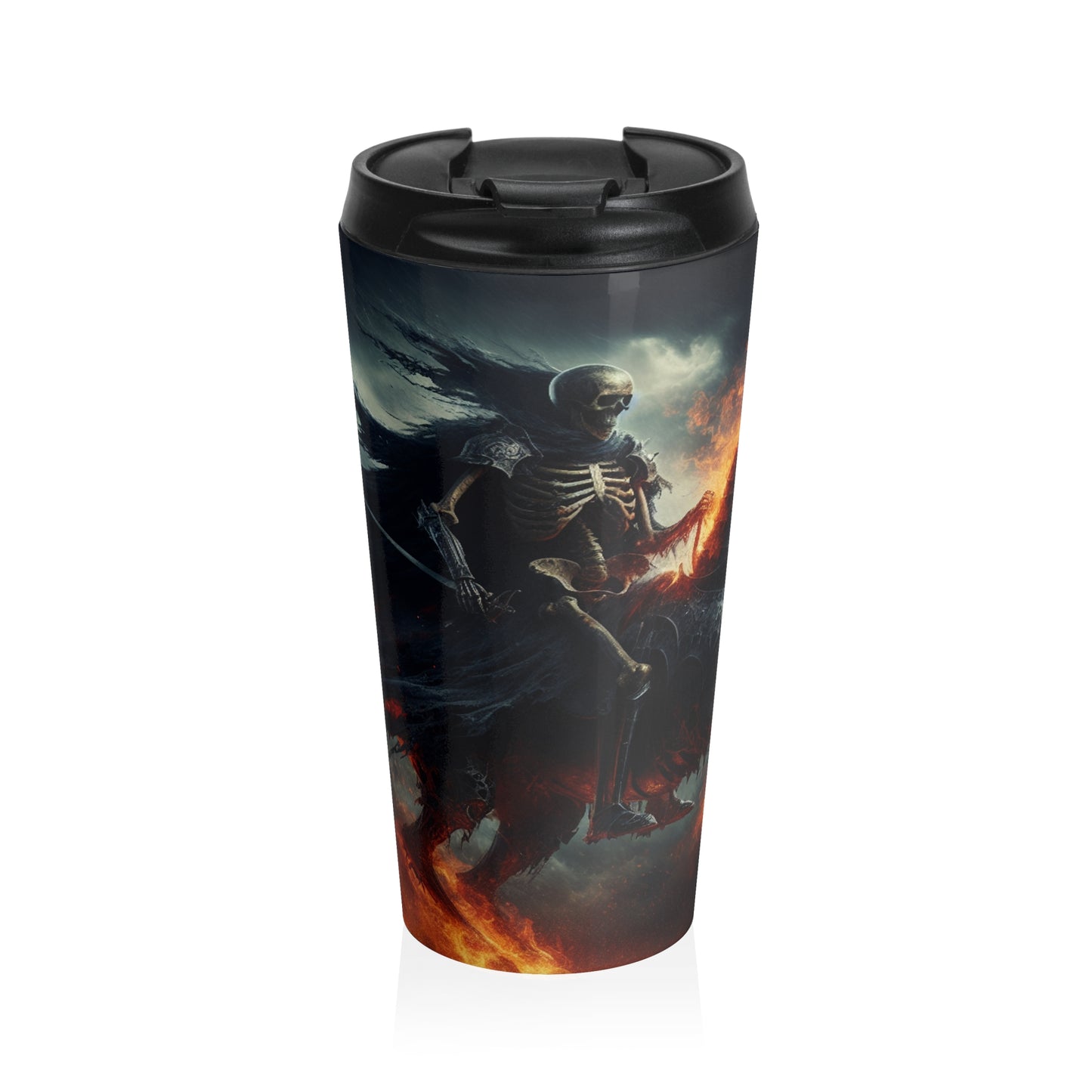 "Cavalry of the Night". - The Alien Stainless Steel Travel Mug Gothic Art