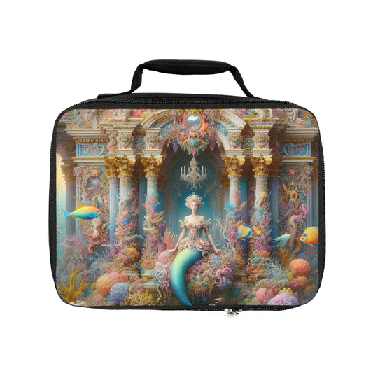 "Underwater Splendor: A Rococo Mermaid Palace" - The Alien Lunch Bag Rococo Style