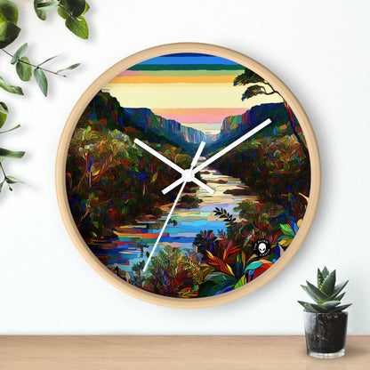 "Amazonian Kaleidoscope" - The Alien Wall Clock