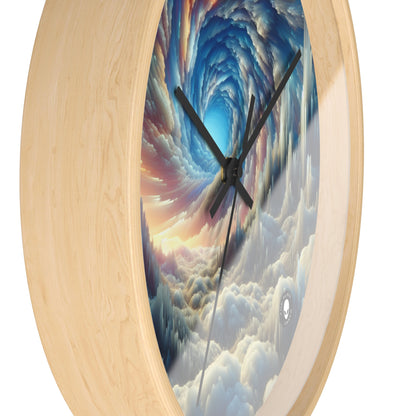 Crystal Peaks and Colorful Skies - The Alien Wall Clock