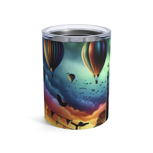 « Ballons majestueux au crépuscule » – Le verre Alien 10 oz