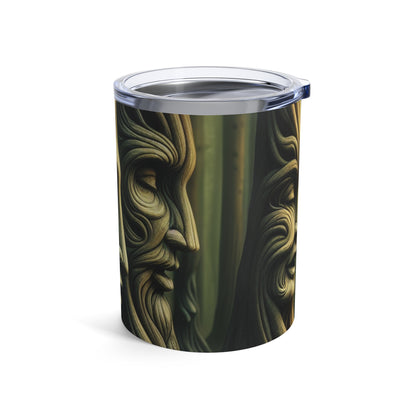 "Árboles susurrantes: secretos del bosque místico" - Vaso Alien de 10 oz