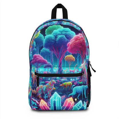 "Glowing Enchantment: Neon Forest" - The Alien Backpack