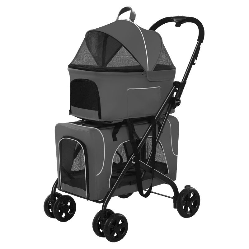 Carrito plegable ligero para perros pequeños y gatos