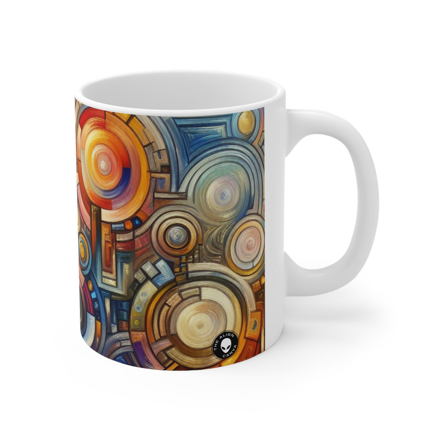 "Roots to Radiance: An Artistic Exploration of Personal Growth and Transformation" - The Alien Ceramic Mug 11oz Symbolism