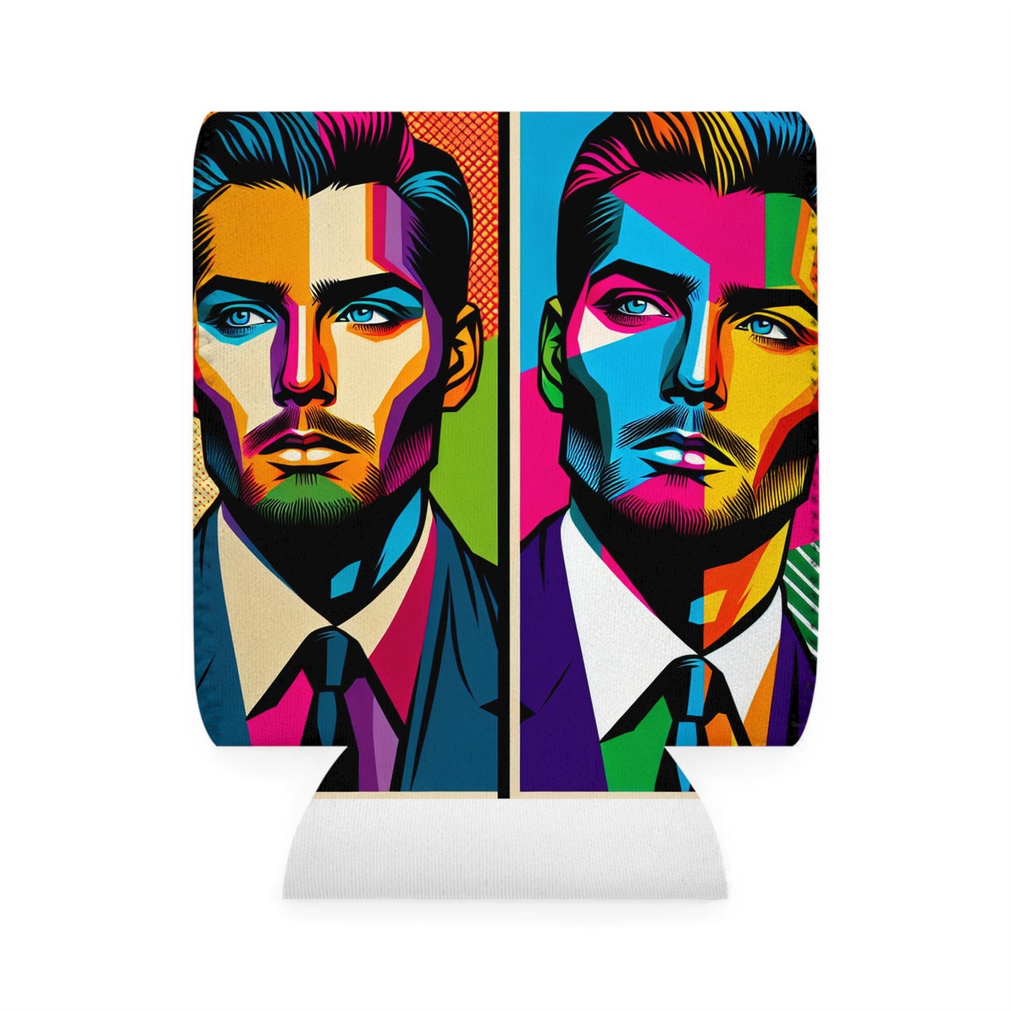 "Celebrity Pop Art Portrait" - The Alien Can Cooler Sleeve Pop Art Style