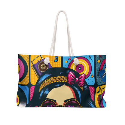 "Celebrating Pop Iconography: A Retrospective Portrait" - The Alien Weekender Bag Pop Art