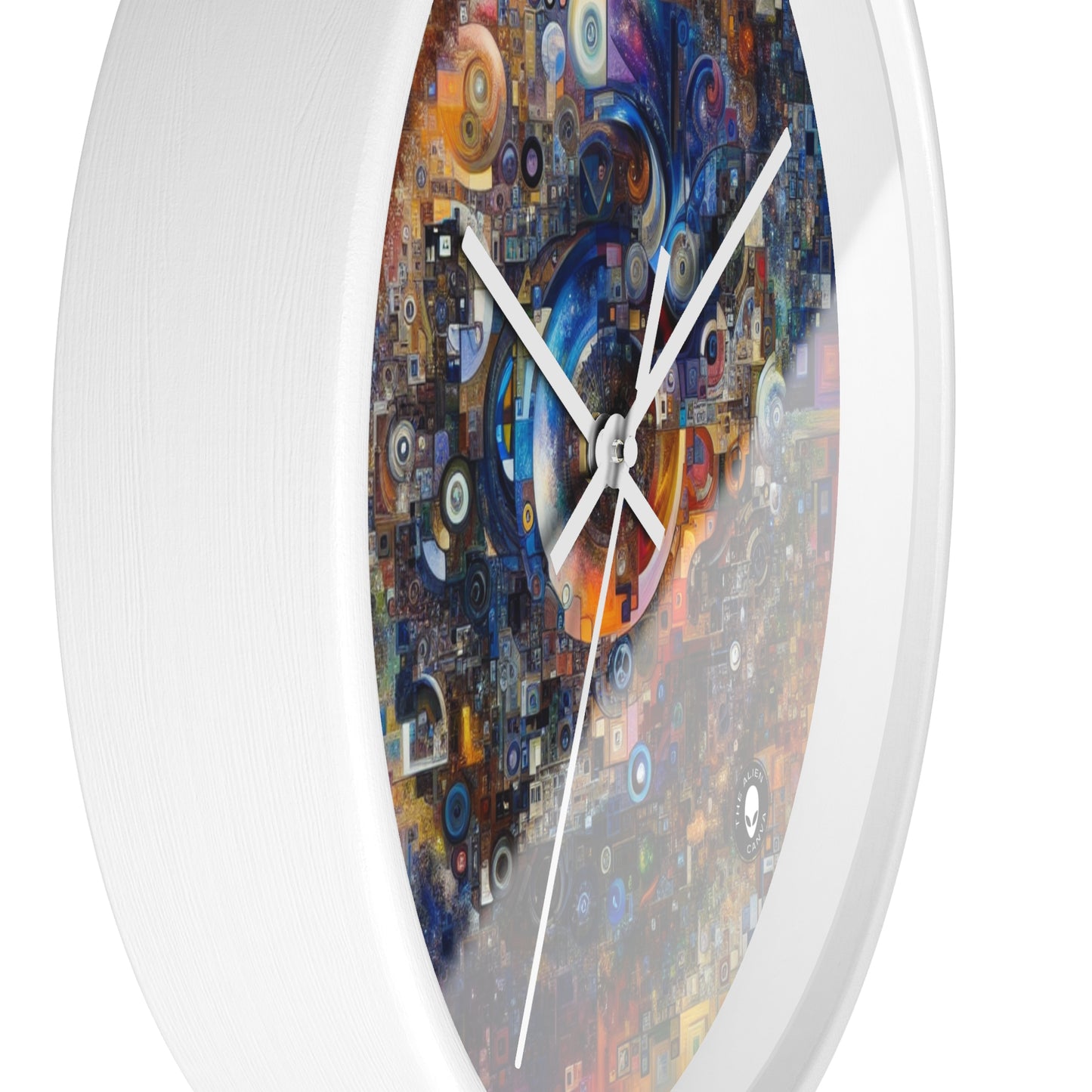 "Percepción distorsionada: un comentario posmoderno sobre la realidad" - The Alien Wall Clock Arte posmoderno