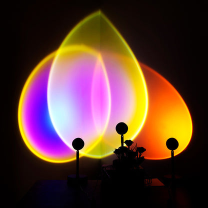 Rainbow Light Sun Projector Lamp Background Wall Decoration