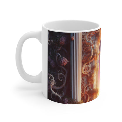 "L'élégante lumière des étoiles du baroque". - La tasse en céramique Alien 11oz Baroque