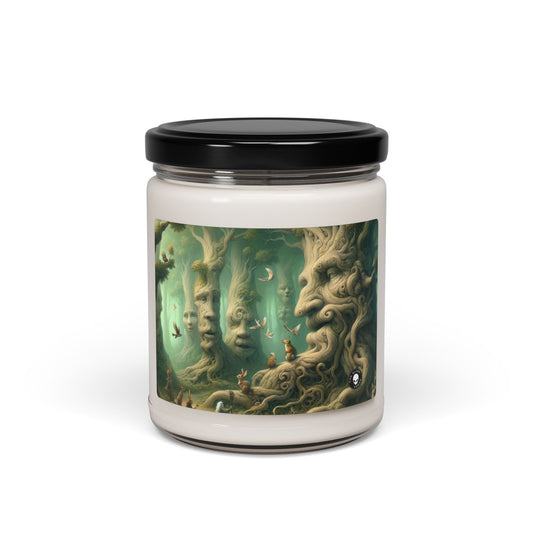 "Forêt enchantée qui murmure" - Bougie parfumée au soja Alien 9oz