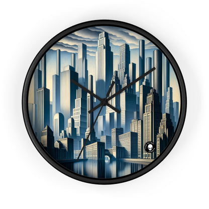 "Modern Metropolis: A Precisionism Perspective" - The Alien Wall Clock Precisionism