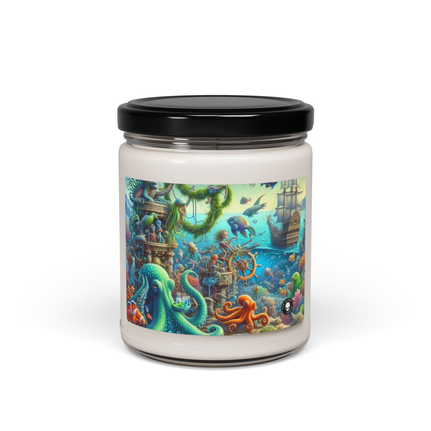 Bougie parfumée au soja « Underwater Fiesta » Alien 9oz