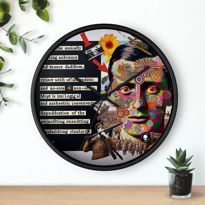 "Absurdo desatado: creando un collage dadaísta del caos" - El reloj de pared alienígena dadaísmo