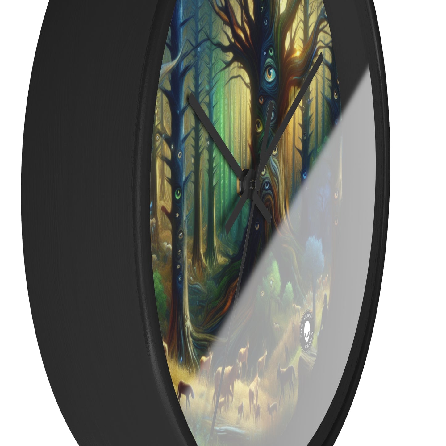 "Watchful Forest: The Trees with Eyes" - The Alien Wall Clock