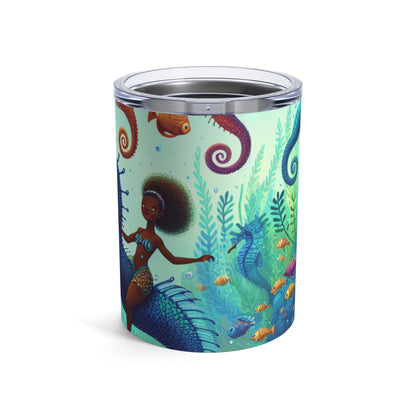 Enchanted Aquatic Realm: Mermaids and Seahorses - The Alien Tumbler 10oz