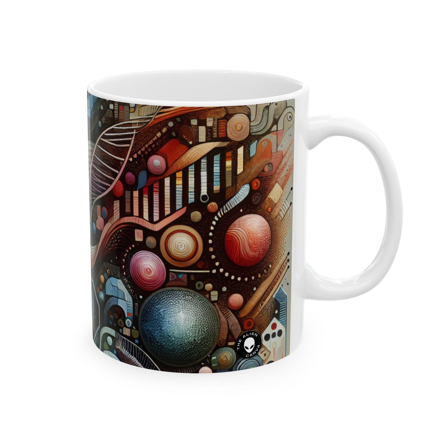 "Bio-Futurism: Butterfly Wing Inspired Art" - The Alien Ceramic Mug 11oz Bio Art