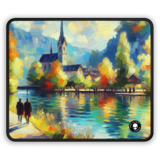 "Sunny Market Delight" - The Alien Gaming Mouse Pad Impressionism