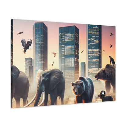 "Zoología urbana: un paisaje urbano surrealista" - The Alien Canva