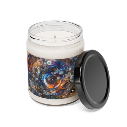 "Perception Distorted: A Postmodern Commentary on Reality" - The Alien Scented Soy Candle 9oz Postmodern Art