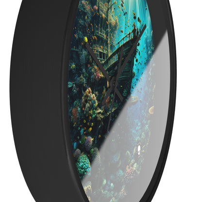 "Whimsical Underwater World" - The Alien Wall Clock