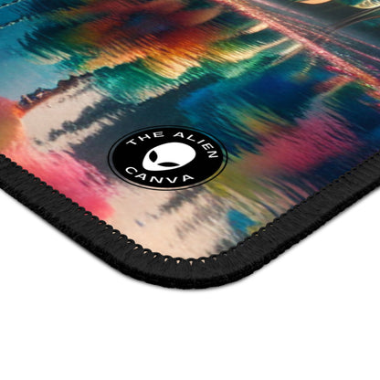 "Enchanted Waters: A Floral Dreamland" - The Alien Gaming Mouse Pad