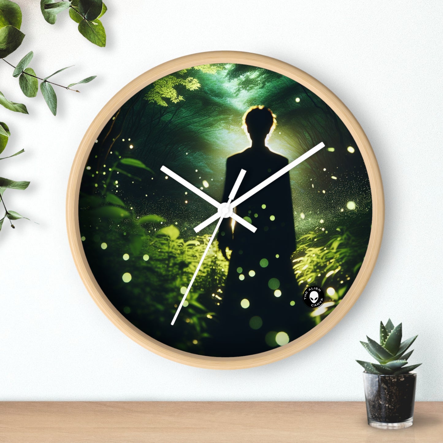 "Bosque de luciérnagas encantado" - El reloj de pared alienígena