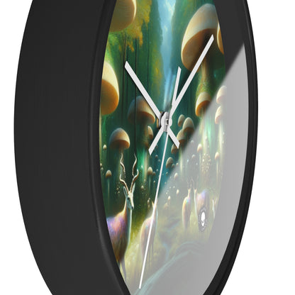 "Mystical Mushroom Grove" - The Alien Wall Clock