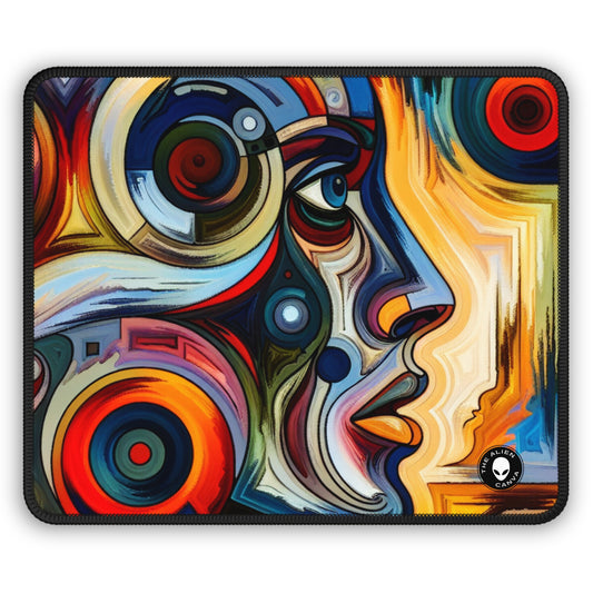 "Stormy Symphony: Una cautivadora pintura expresionista abstracta" - The Alien Gaming Mouse Pad Expresionismo