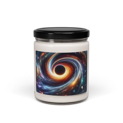 « Vortex galactique : la danse colorée des étoiles et des planètes » – Bougie parfumée au soja Alien 9oz