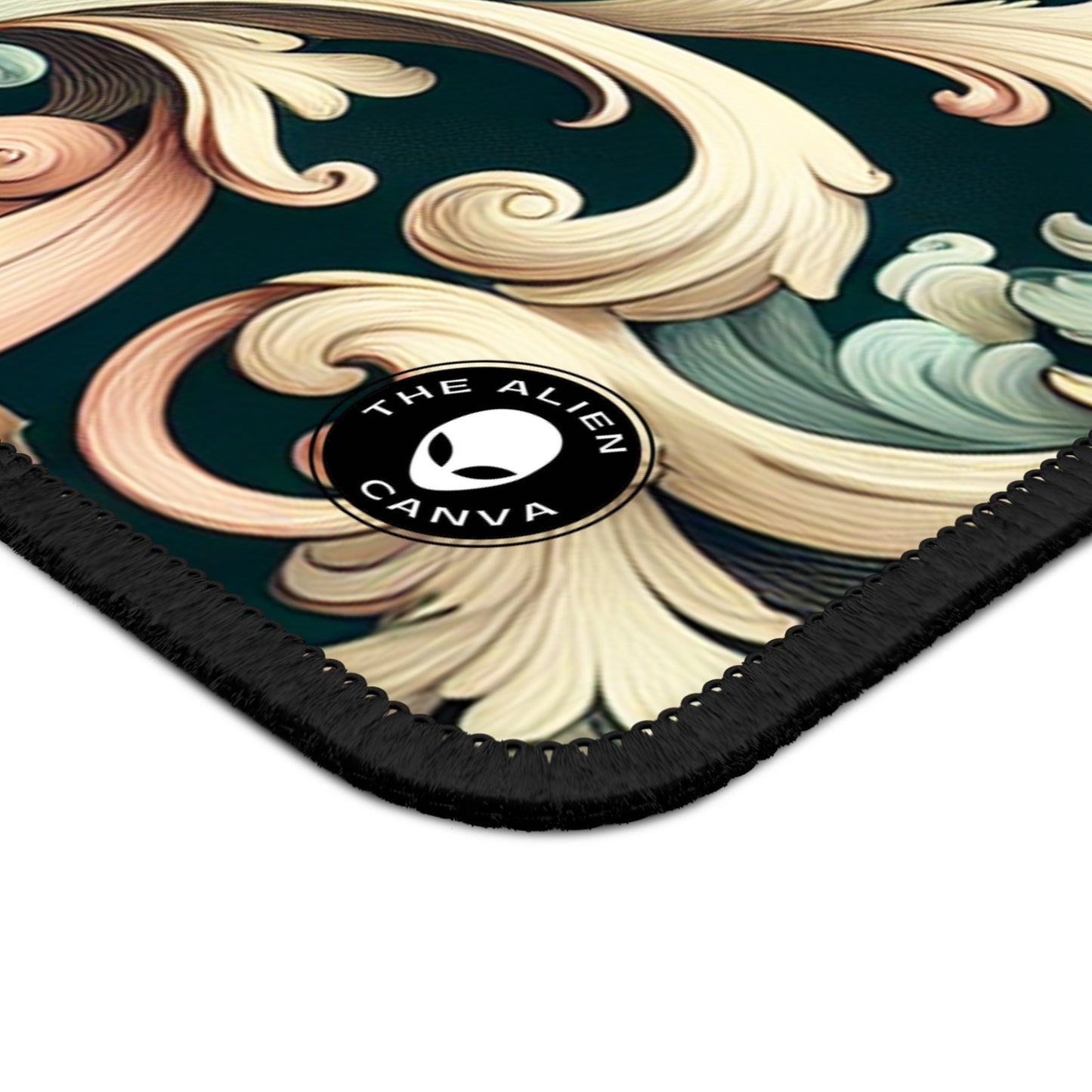 "Garden of Whimsy: A Rococo Fête" - The Alien Gaming Mouse Pad Rococo