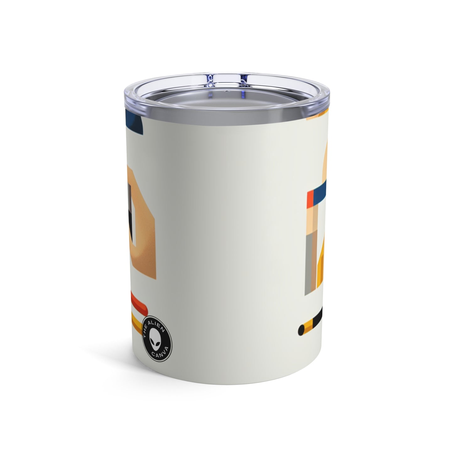 "Tranquil Geometry: Minimalist Landscape Art" - The Alien Tumbler 10oz Minimalist Art