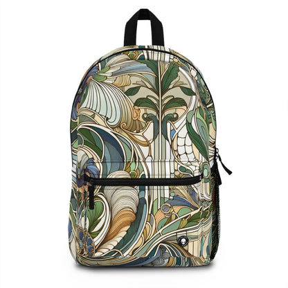 "Moonlit Enchantment: A Mystical Serenade in Art Nouveau" - The Alien Backpack Art Nouveau