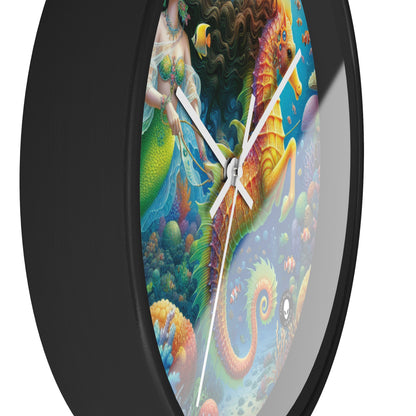 "Mermaid's Magical Coral Ride" - The Alien Wall Clock