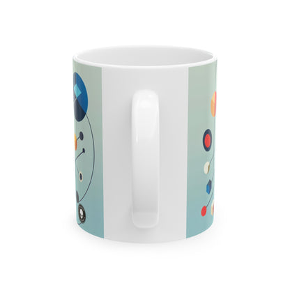 "Collaborative Utopia: A Mural of Hope and Harmony" - The Alien Ceramic Mug 11oz Relational Art