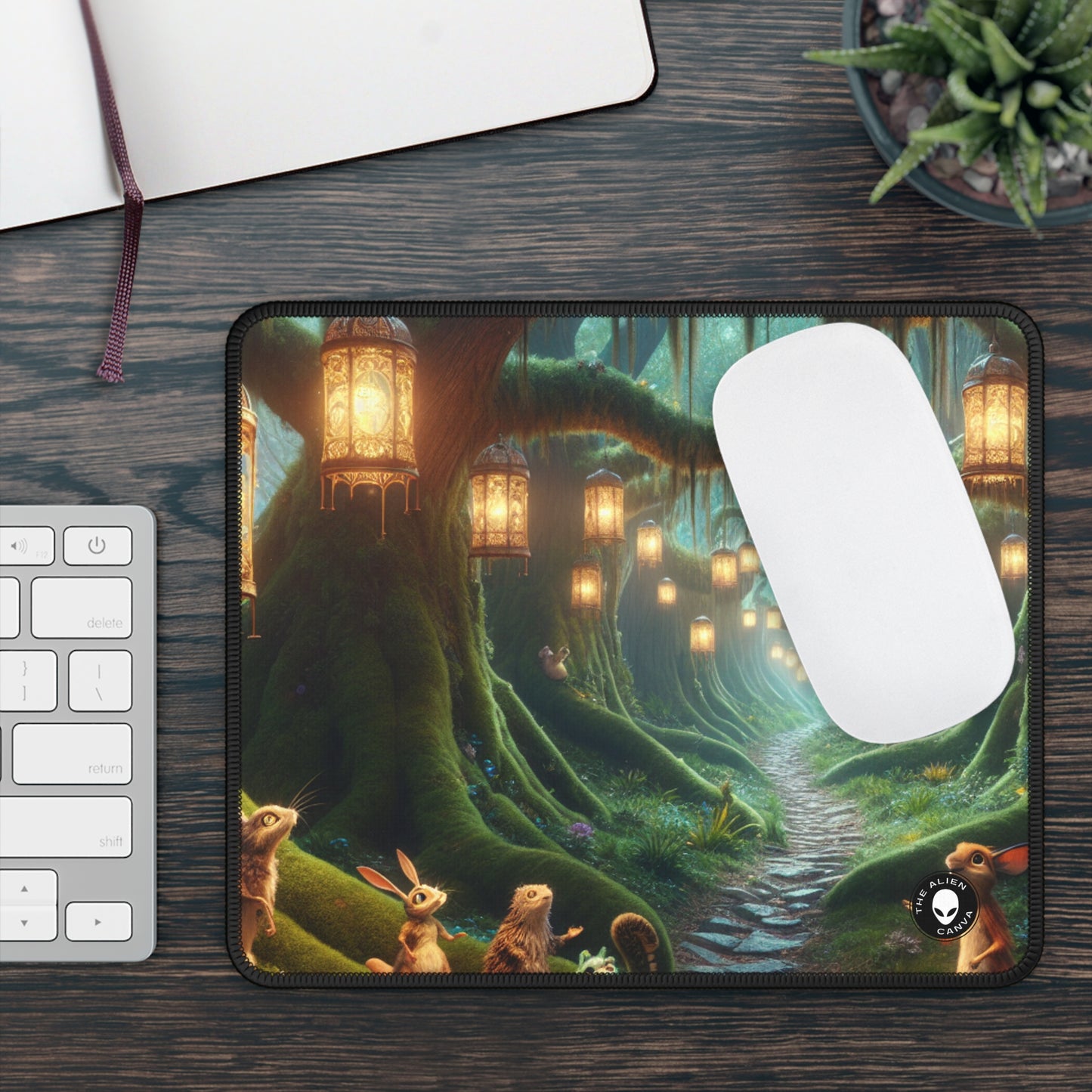 "Enchanted Forest Adventure" - The Alien Gaming Mouse Pad