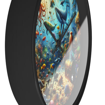 "Underwater Wonderland" - The Alien Wall Clock