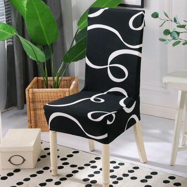 Printed dining chair cover