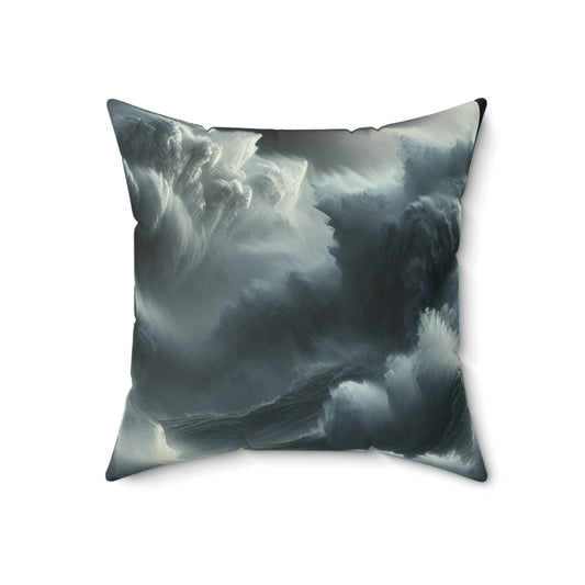 "Beacon of Resilience"- The Alien Spun Polyester Square Pillow