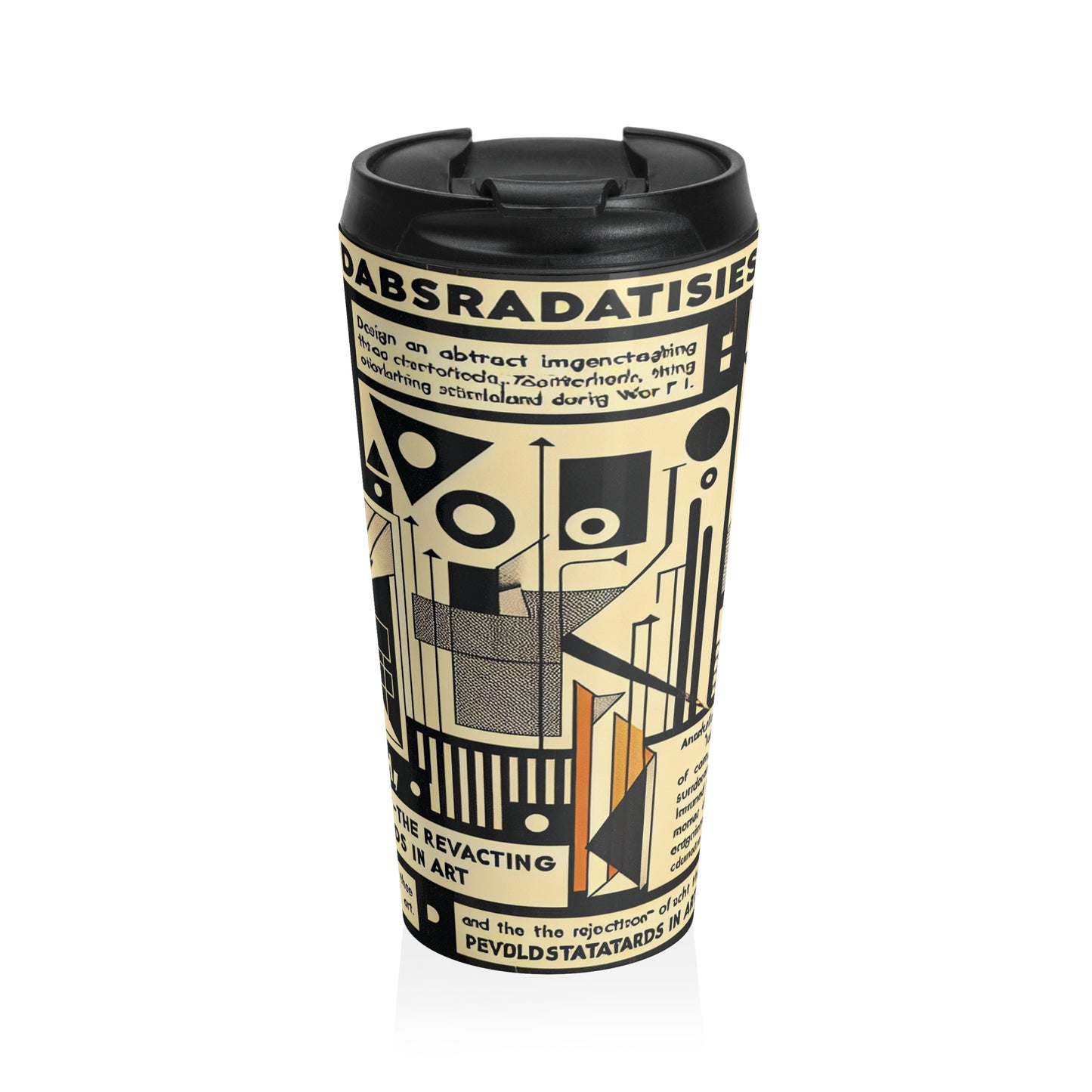 "Dadaist Dreamscape: A Surreal Digital Collage Ensemble" - The Alien Stainless Steel Travel Mug Dadaism