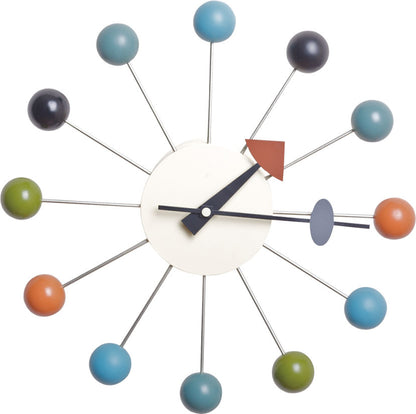 Solid Wood Fashion Art Candy Ball Sun Movement Wall Clock