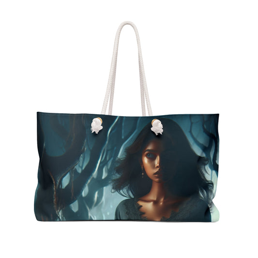 "Ready for Battle in the Twisted Woods" - The Alien Weekender Bag Gothic Art Style