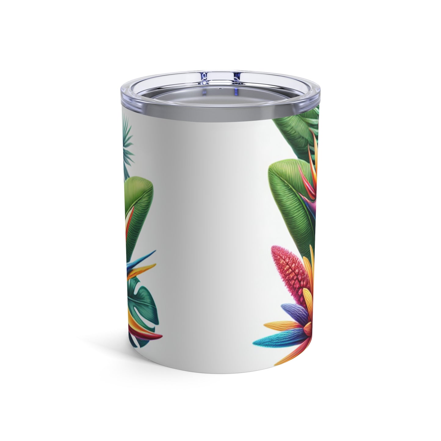 "Toucan on a Tropical Bloom" - The Alien Tumbler 10oz Hyperrealism Style