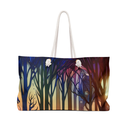 "Mystical Twilight: Creatures in the Forest" - The Alien Weekender Bag