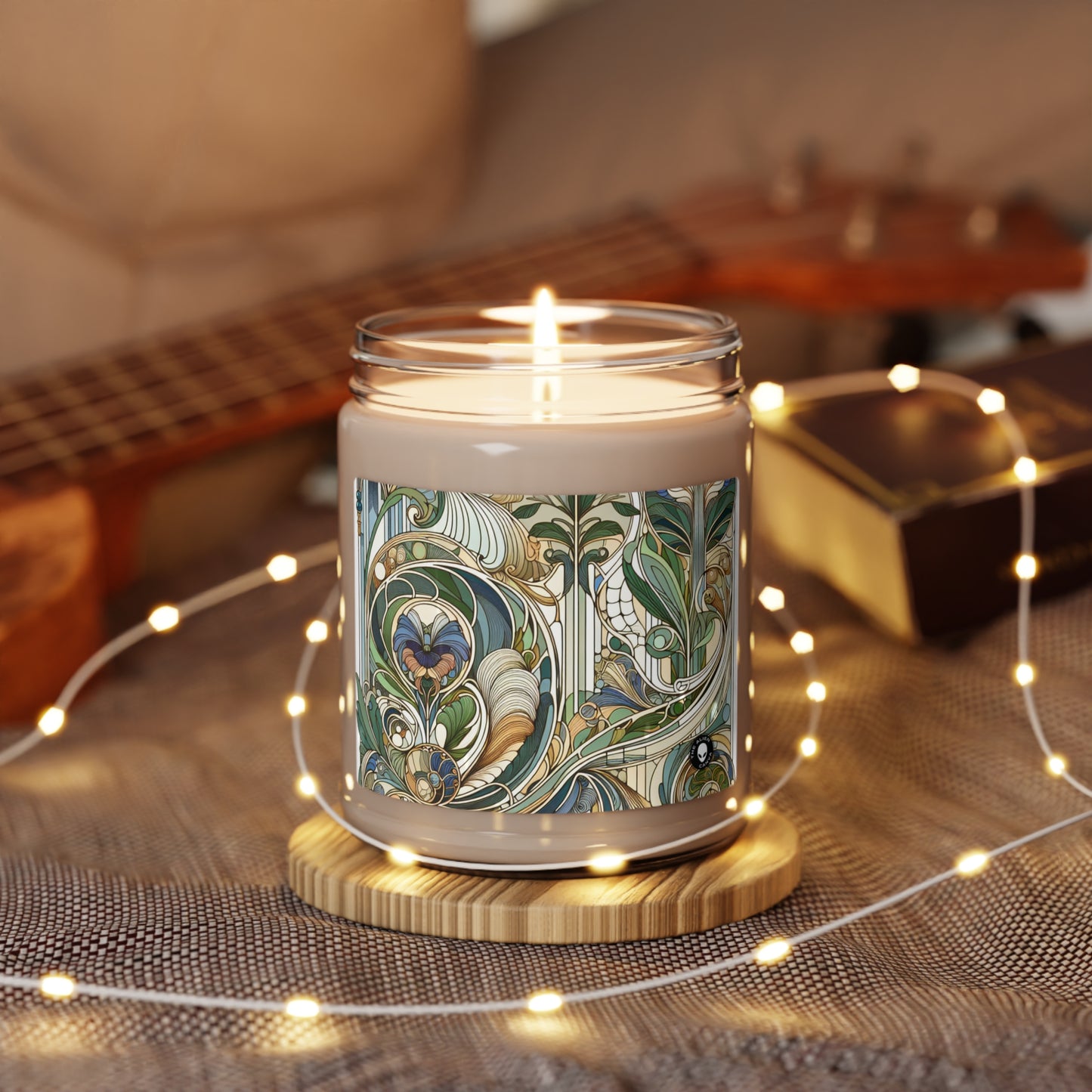 "Moonlit Enchantment: A Mystical Serenade in Art Nouveau" - The Alien Scented Soy Candle 9oz Art Nouveau