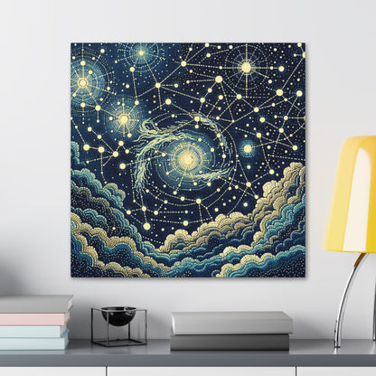 "Dotting the Heavens" - El estilo puntillismo alienígena de Canva